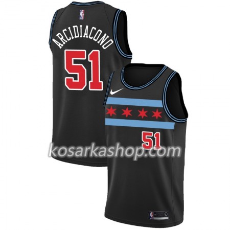 Dres Chicago Bulls Ryan Arcidiacono 51 Nike 2018-19 City Edition Crna Swingman